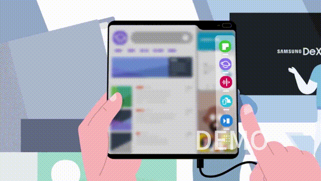 【咻动画分享】三星5G概念手机宣传片（插画风格MG动画）